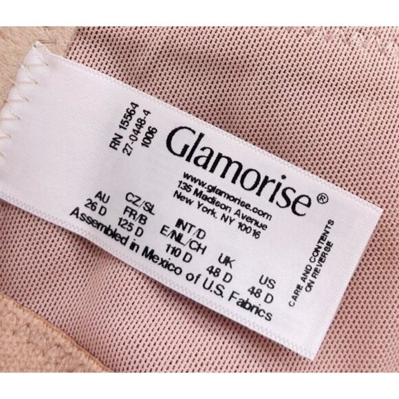 Glamorise Womens Beige Comfort Bra Size 42G Adjustable Straps & Hook Closure - Picture 4 of 5